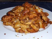 Hähnchen-Champignon-Nudelpfanne - Rezept