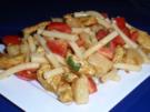Nudelsalat mit Putenstreifen - Rezept