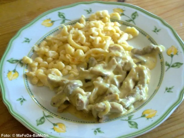 Rezept: Schweine-Geschnetzeltes "Züricher Art" Bild Nr. 2 Schweine-Geschnetzeltes "Züricher Art" - Rezept - Bild Nr. 2