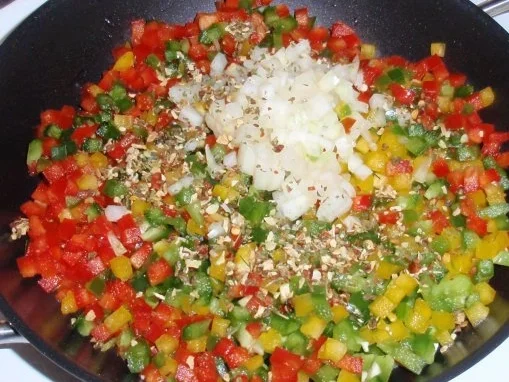 Rezept: Bunter Garnelen-Auflauf Bild Nr. 5 Bunter Garnelen-Auflauf - Rezept - Bild Nr. 5