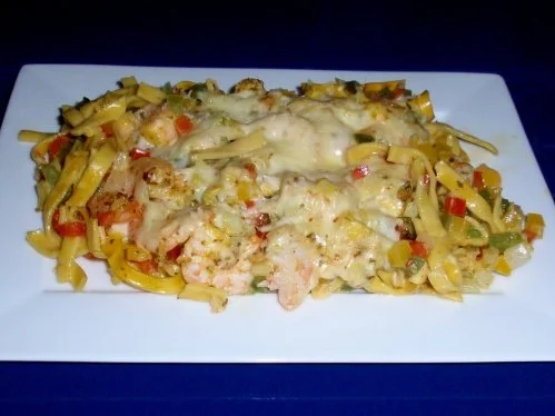 Rezept: Bunter Garnelen-Auflauf Bild Nr. 12 Bunter Garnelen-Auflauf - Rezept - Bild Nr. 12