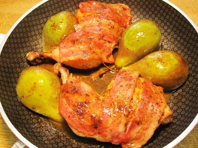 Rezept: Hähnchenschenkel mit Birnen und Wein ... Bild Nr. 6 Hähnchenschenkel mit Birnen und Wein ... - Rezept - Bild Nr. 6