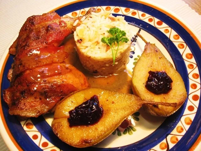 Rezept: Hähnchenschenkel mit Birnen und Wein ... Bild Nr. 7 Hähnchenschenkel mit Birnen und Wein ... - Rezept - Bild Nr. 7