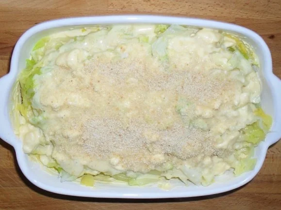 Rezept: Wirsing - Lachs - Gratin Bild Nr. 8 Wirsing - Lachs - Gratin - Rezept - Bild Nr. 8