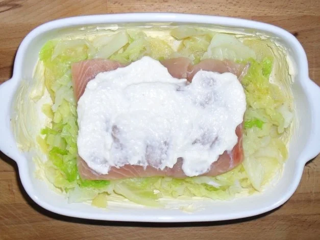 Rezept: Wirsing - Lachs - Gratin Bild Nr. 6 Wirsing - Lachs - Gratin - Rezept - Bild Nr. 6