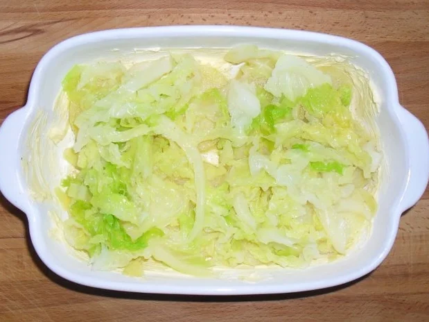 Rezept: Wirsing - Lachs - Gratin Bild Nr. 4 Wirsing - Lachs - Gratin - Rezept - Bild Nr. 4