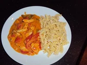 Hähnchengeschnetzeltes mit Paprika - Rezept