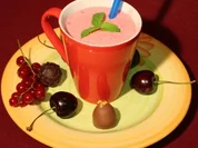 Erdbeer-Himbeer-Joghurt-Milkshake-Mix - Rezept