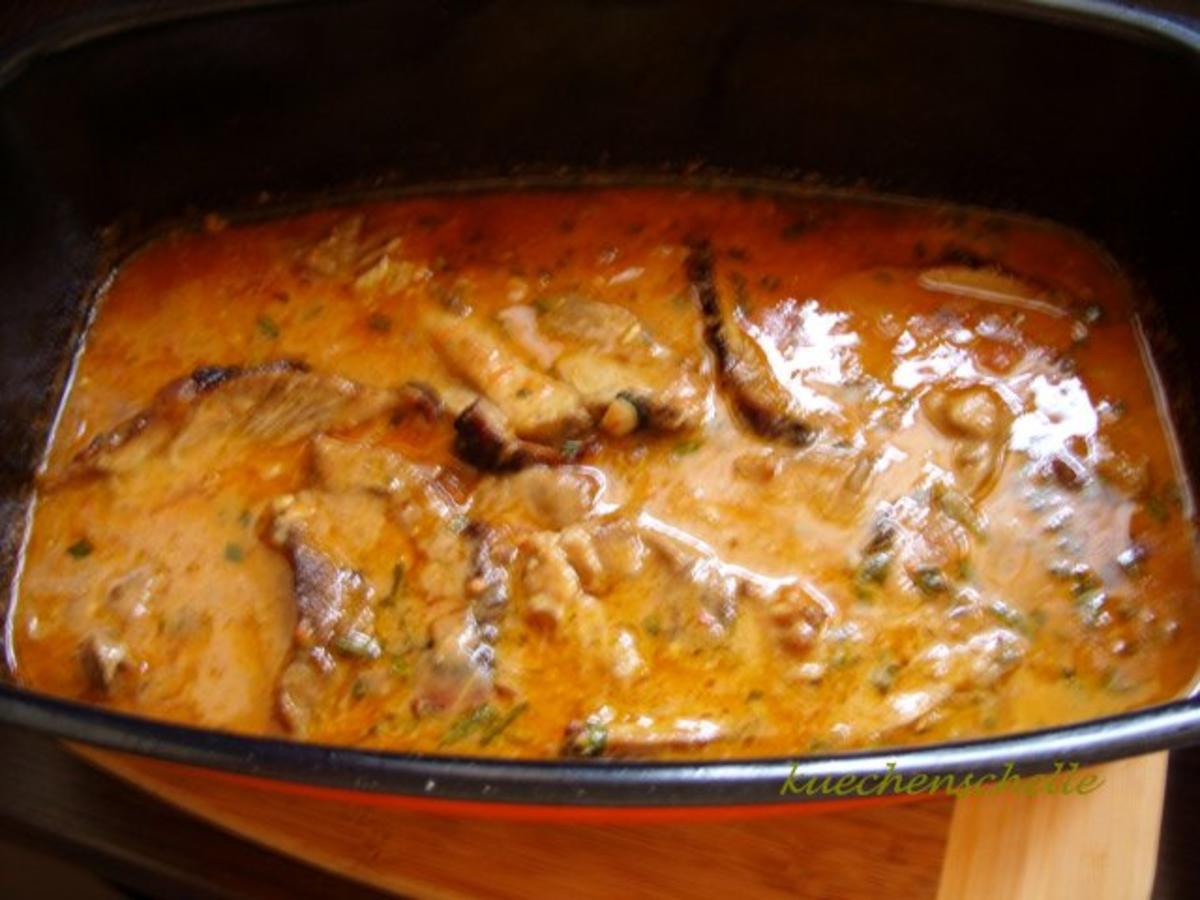 Putenbraten in Tomaten Estragon Soße - einfach - von kuechenschelle