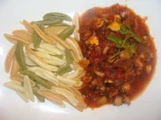 Meeresfrüchte : - Pulporagout in Tomatensauce - - Rezept