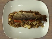 Forelle auf Apfel-Linsengemüse - Rezept