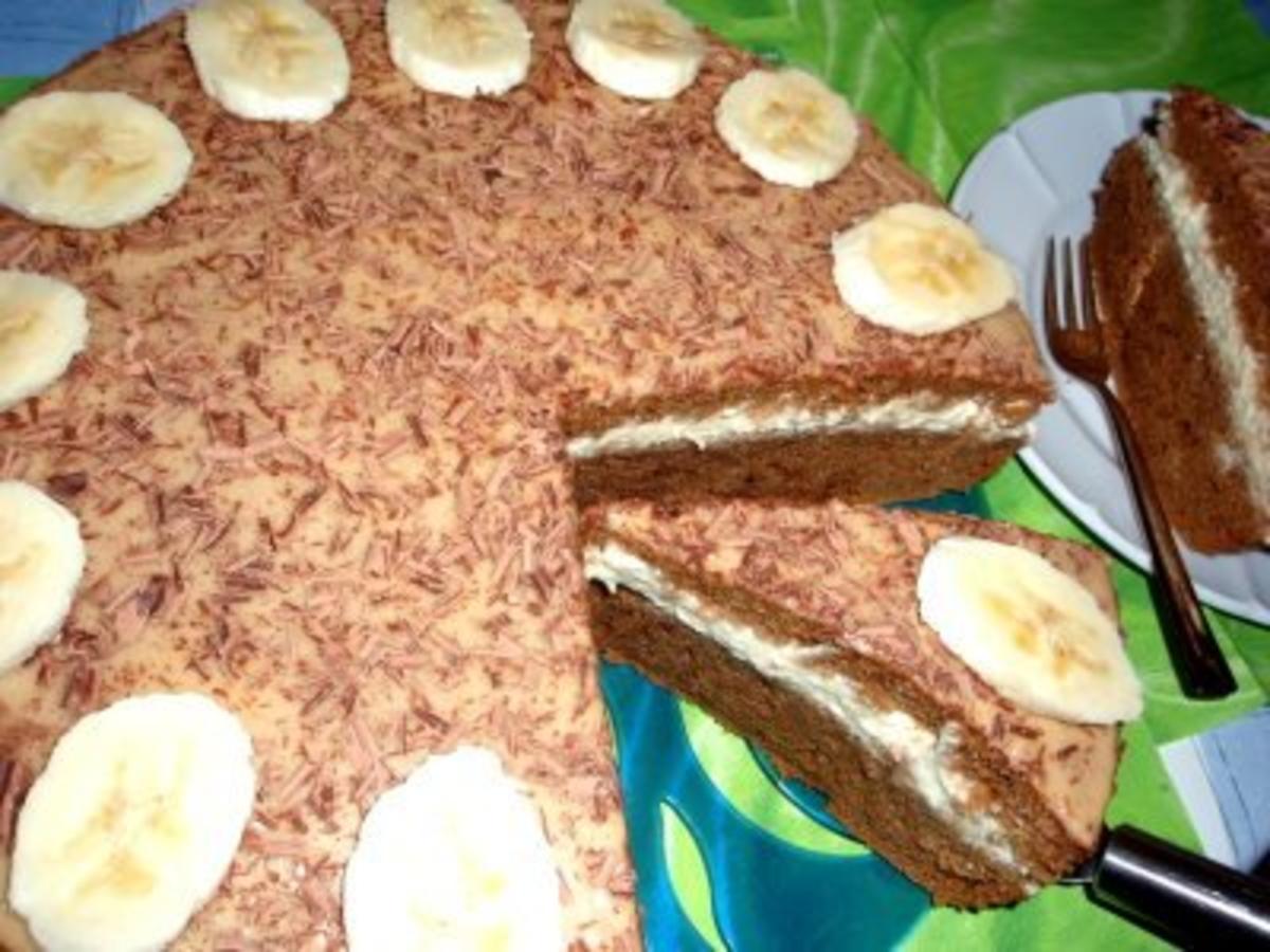 Torten: Kaffeekuchen mit Bananensahne - einfach - von caramaus