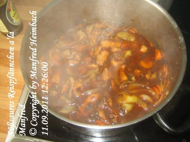 Asiatisch – Süßsaures Reispfännchen a’la Manfred - Rezept - Bild Nr. 4