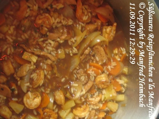 Asiatisch – Süßsaures Reispfännchen a’la Manfred - Rezept - Bild Nr. 3