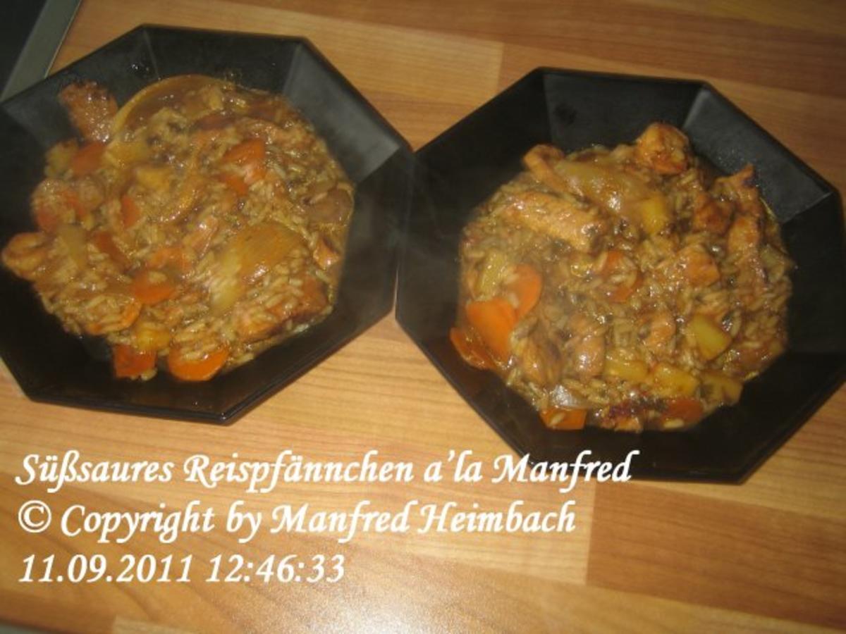 Asiatisch – Süßsaures Reispfännchen a’la Manfred - Rezept - Bild Nr. 2