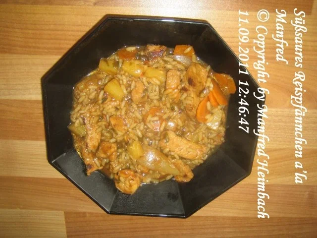 Asiatisch – Süßsaures Reispfännchen a’la Manfred - Rezept