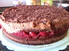 Minz-Schoko-Torte mit Kirschen - Rezept