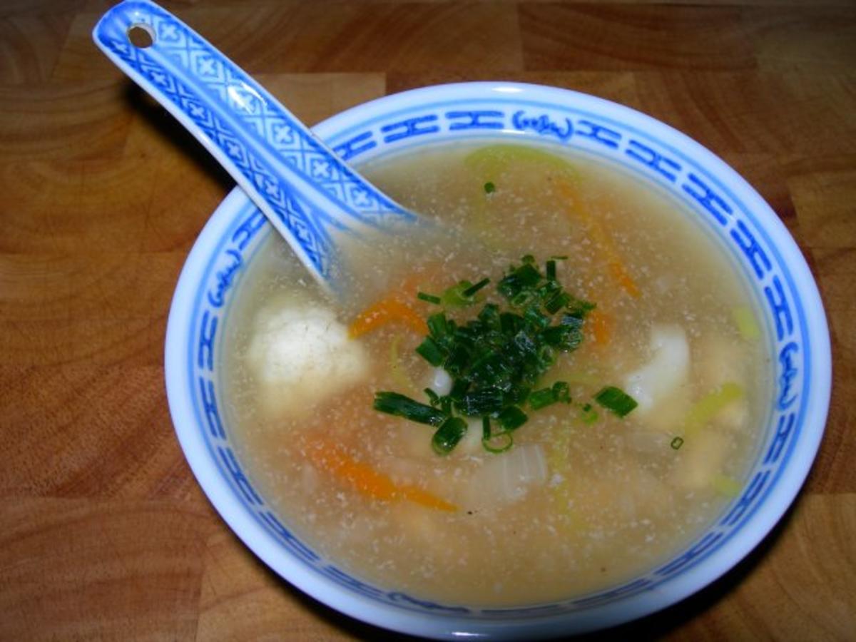 Bilder für Chinesische Hühnersuppe mit Gemüse - Rezept