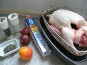 Geflügel: Ente einfach, im Silbermäntelchen - Rezept