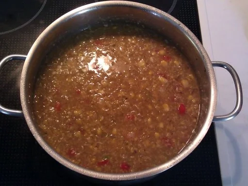 Rezept: Maissuppe mit Garnelen Bild Nr. 3 Maissuppe mit Garnelen - Rezept - Bild Nr. 3