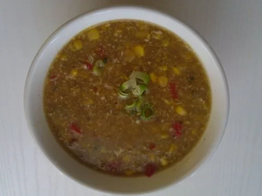 Rezept: Maissuppe mit Garnelen Maissuppe mit Garnelen - Rezept