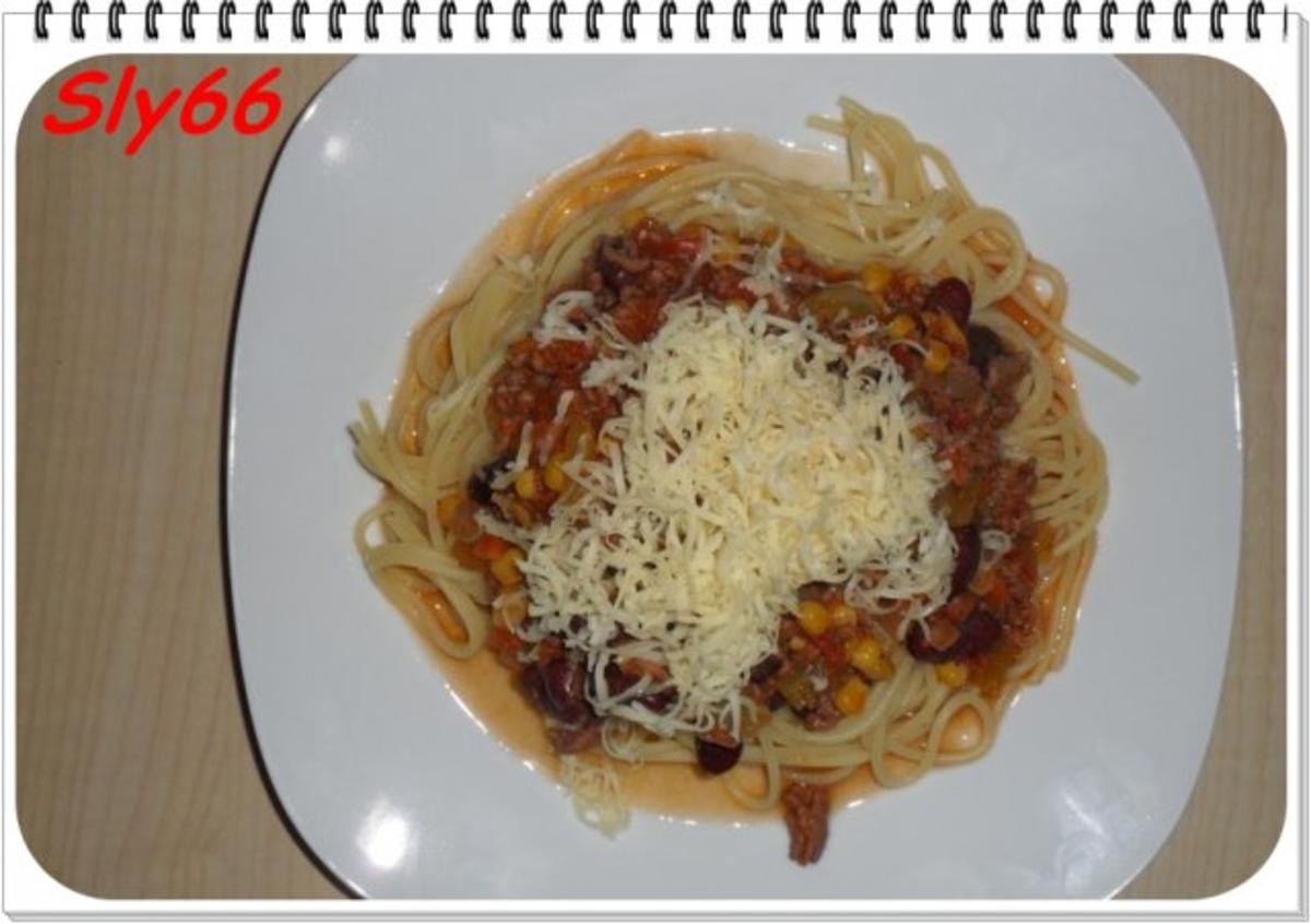 Nudelgerichte:Spaghetti mit Chili con Carne - Rezept