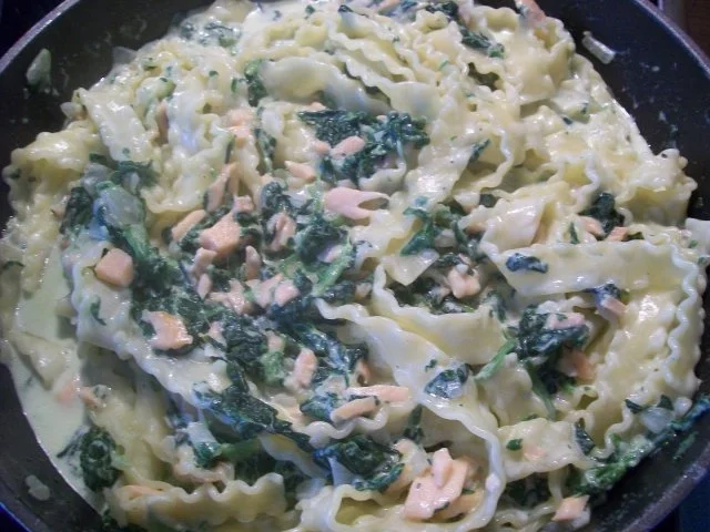 Lachs - Spinat - Soße - Rezept