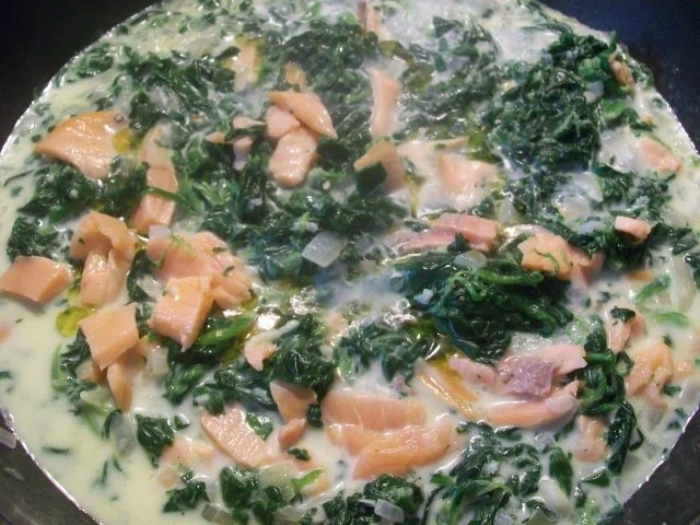 Lachs - Spinat - Soße - Rezept - Bild Nr. 3