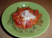 Grüne Bandnudeln sonderbar - Rezept