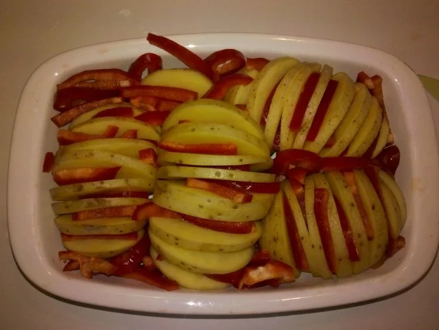 Rezept: Kartoffeln: Fächerkartoffeln mal anders! Bild Nr. 4 Kartoffeln: Fächerkartoffeln mal anders! - Rezept - Bild Nr. 4