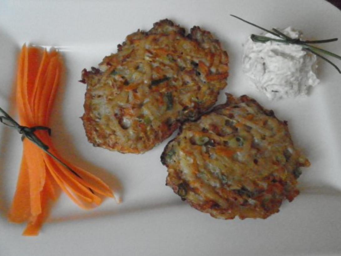 Gemüseschnitzel mit Schmand Röstzwiebel Dip oder die Reste von gestern ...