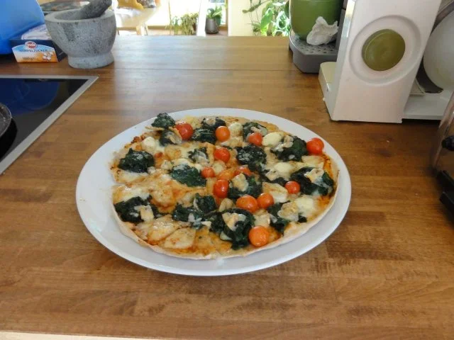 Spinat-Birnen-Pizza - Rezept - Bild Nr. 2