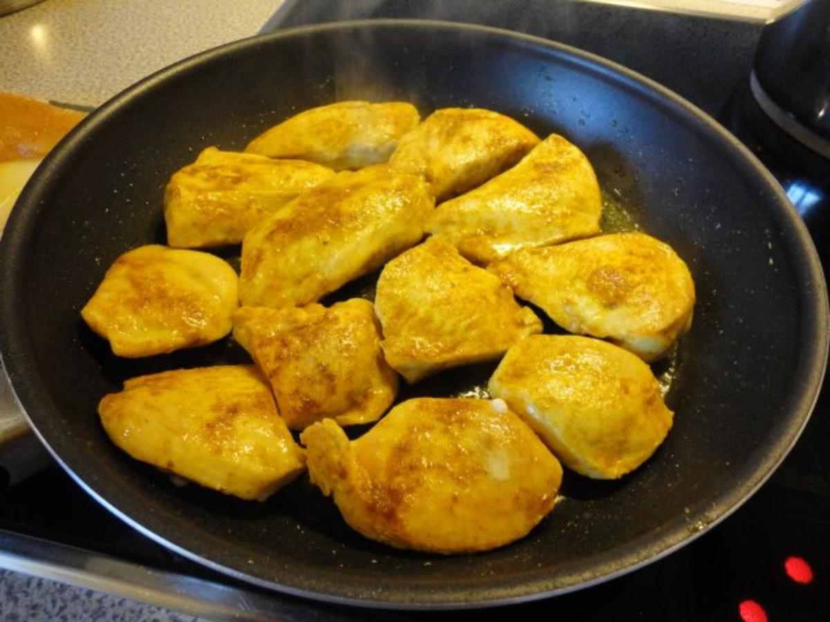 Hühner Filet in fruchtiger Curry Creme Sauce - Rezept - Bild Nr. 3