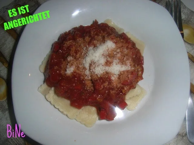 Rezept: BiNe` S PAPRIKA - PESTO MIT RAVIOLI BiNe` S PAPRIKA - PESTO MIT RAVIOLI - Rezept