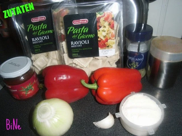Rezept: BiNe` S PAPRIKA - PESTO MIT RAVIOLI Bild Nr. 2 BiNe` S PAPRIKA - PESTO MIT RAVIOLI - Rezept - Bild Nr. 2