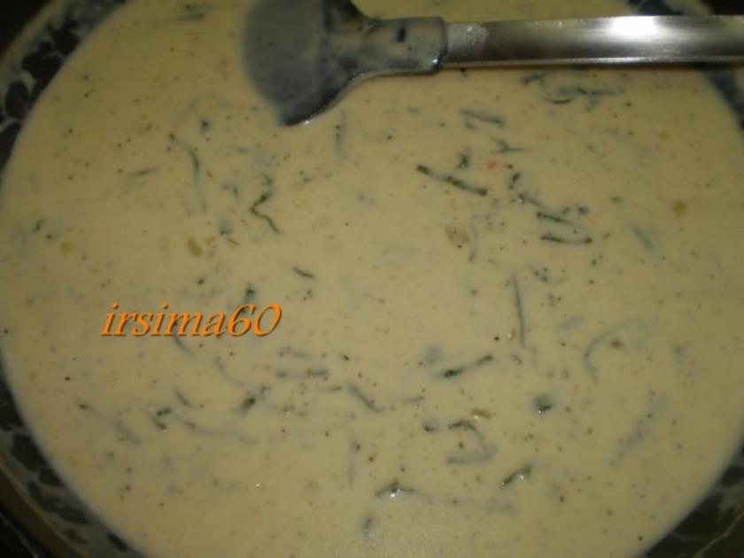 Käse Salbei Soße an Spaghetti - einfach - 251 kcal/100g