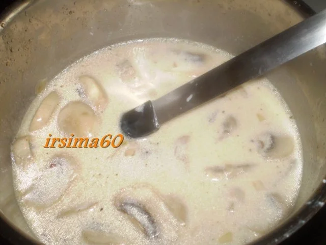 Rezept: Cellentani an Champignon - Sahne - Soße Bild Nr. 5 Cellentani an Champignon - Sahne - Soße - Rezept - Bild Nr. 5