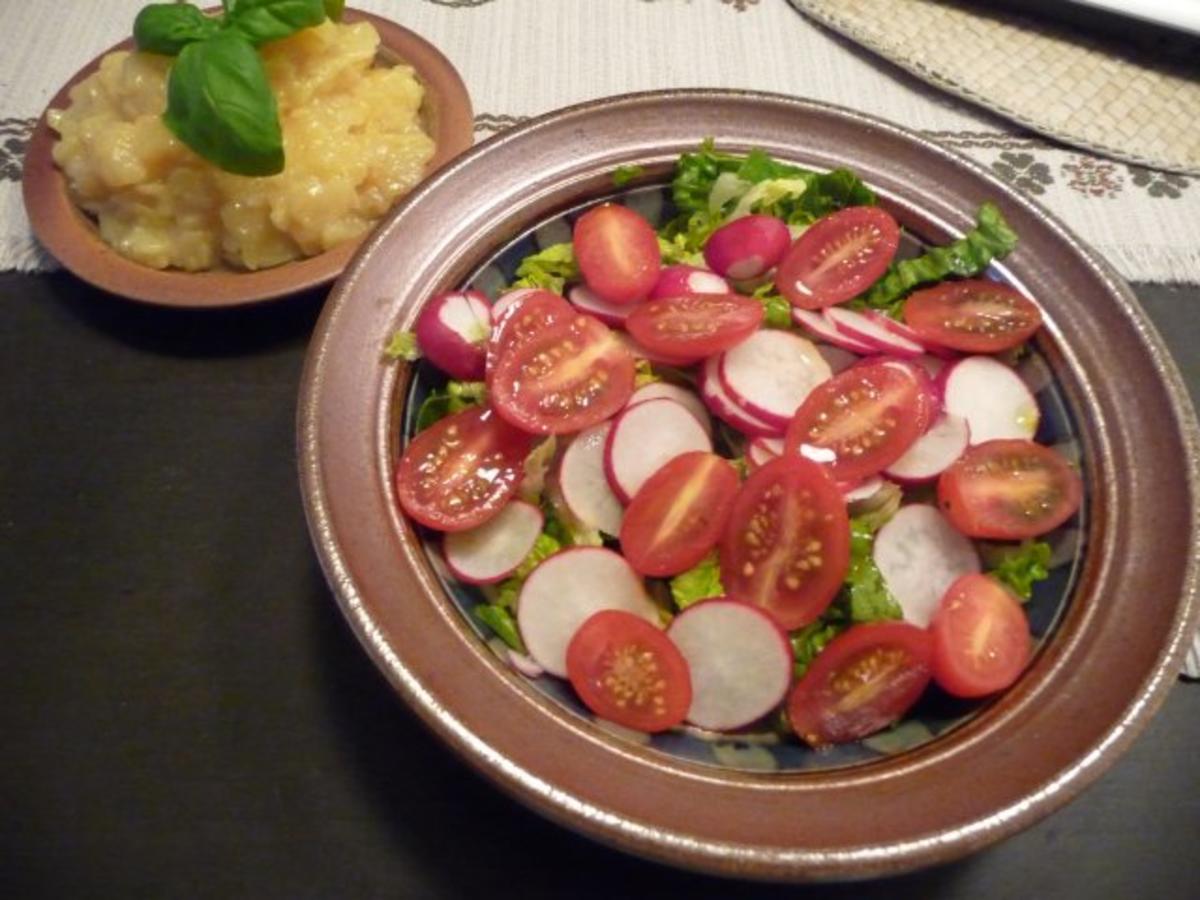 Salat : Gemischten Salat mit Kartoffelsalat - Rezept