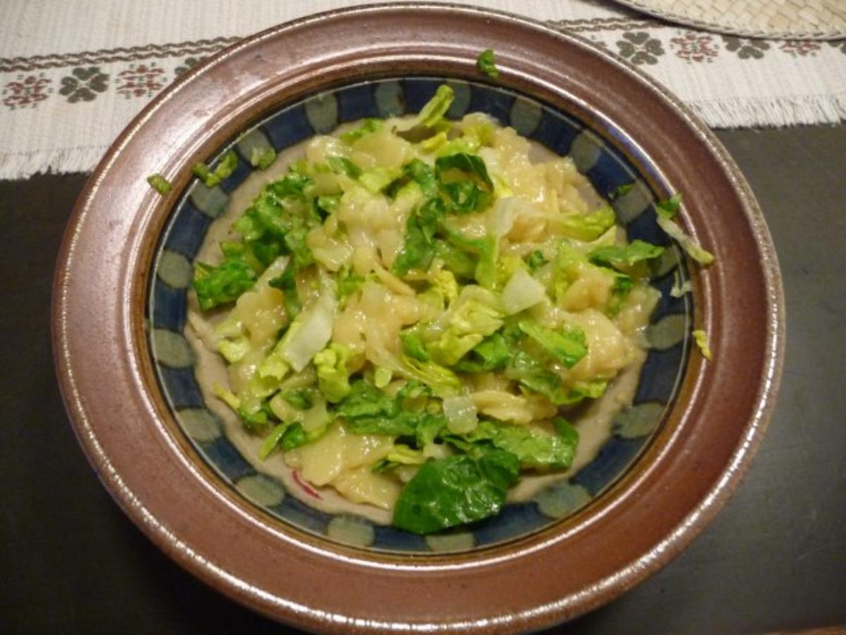 Salat : Kartoffelsalat mit Romanasalat - Rezept