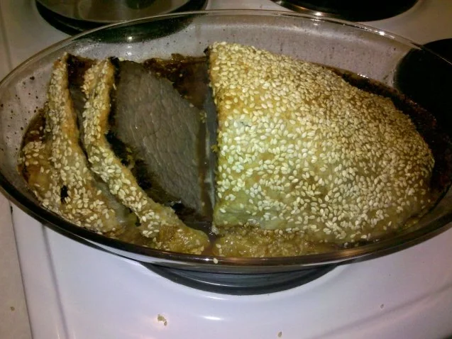 Rezept: Fleisch: Asiatischer Rinderbraten im Teigmantel Bild Nr. 13 Fleisch: Asiatischer Rinderbraten im Teigmantel - Rezept - Bild Nr. 13