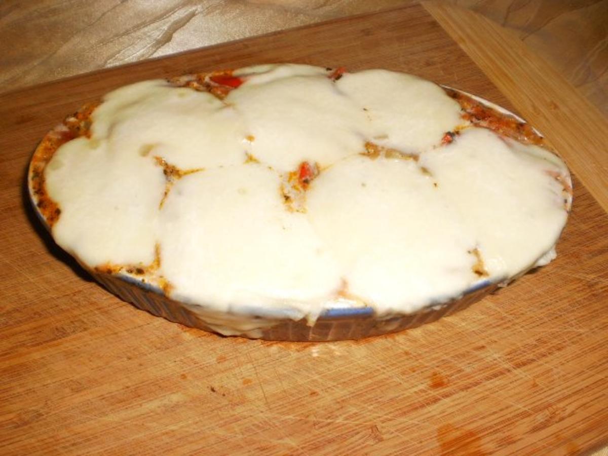 Gratinierte Schnitzel à la Tomate-Mozzarella - Rezept - Bild Nr. 8