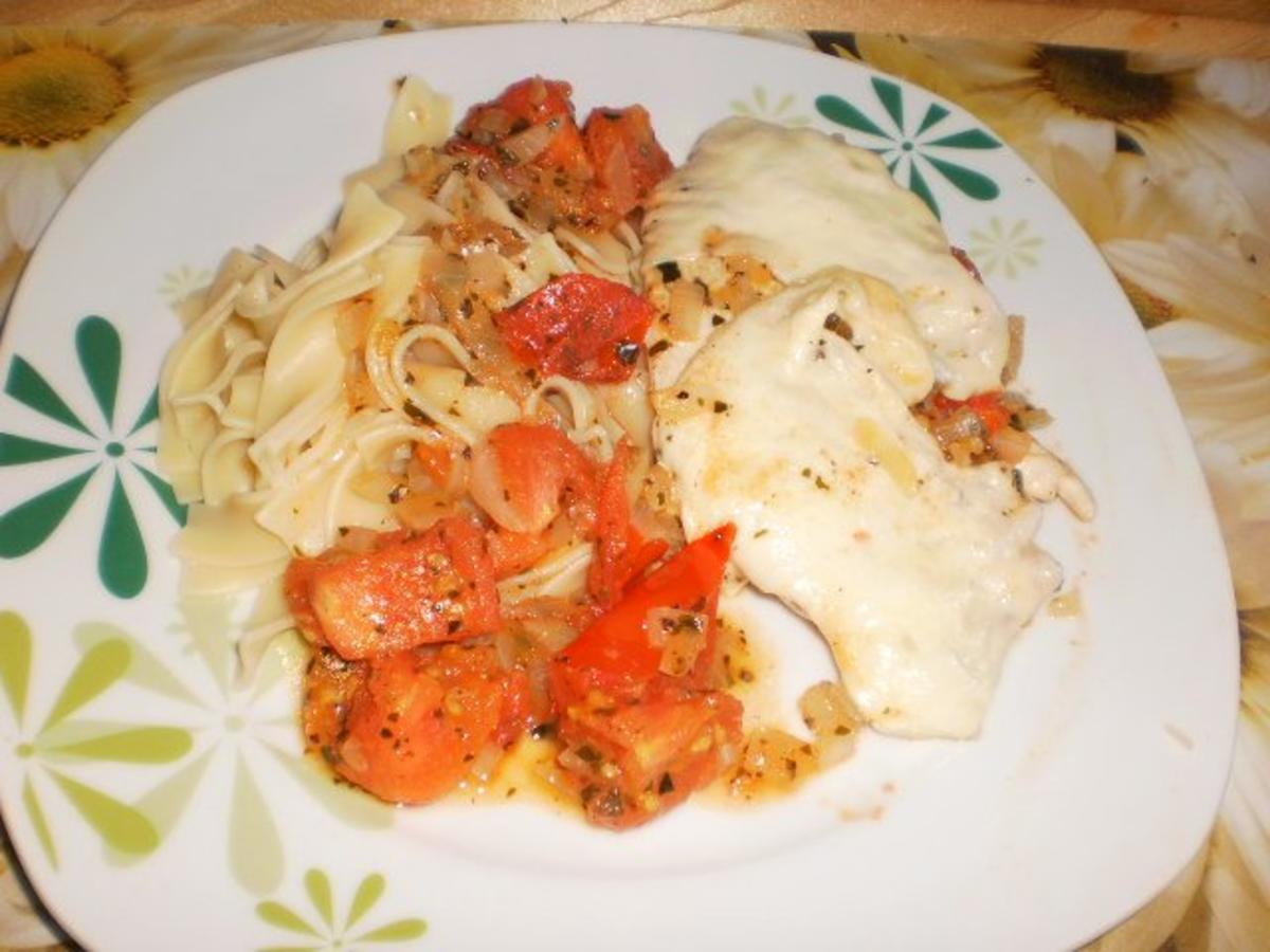 Gratinierte Schnitzel à la Tomate-Mozzarella - Rezept - Bild Nr. 9