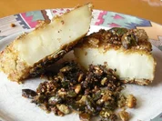 Sellerie gebraten mit Körnchen... - Rezept