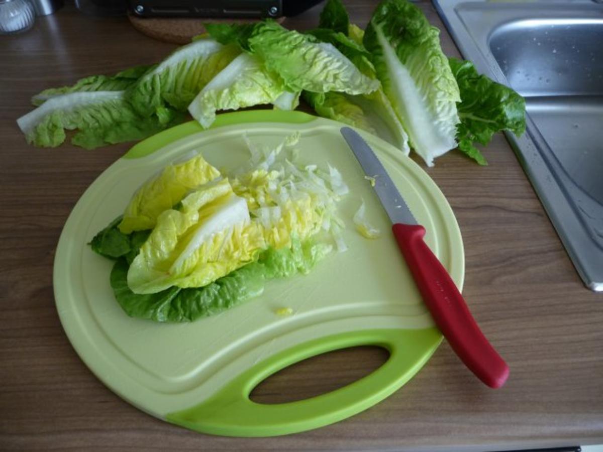 Salat : Großer Salatteller mit Wurstkraken - Rezept - Bild Nr. 14