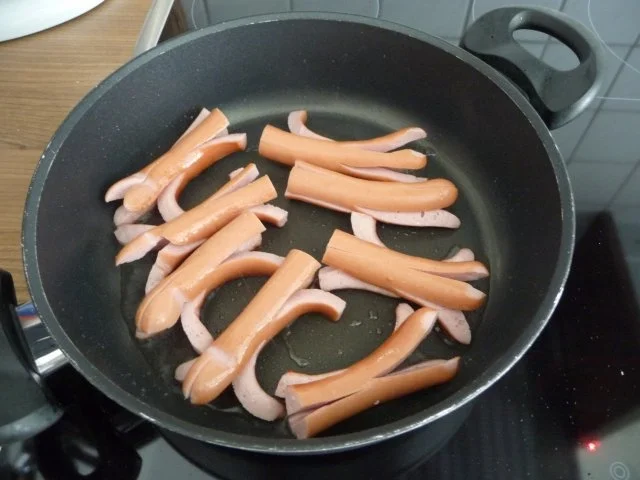 Salat : Großer Salatteller mit Wurstkraken - Rezept - Bild Nr. 21