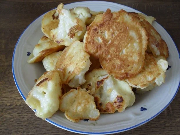 Rezept: Resteverwertung - Blumenkohl im Backteig mit Käsesößle Bild Nr. 3 Resteverwertung - Blumenkohl im Backteig mit Käsesößle - Rezept - Bild Nr. 3