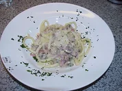 Makkaroni mit Schinkensahne - Rezept