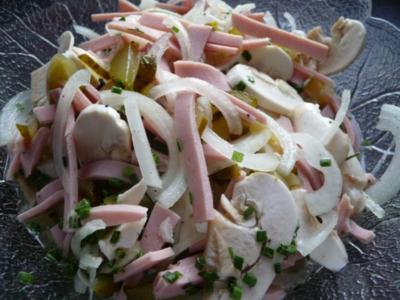 Rezept: Mortadella-Gurken-Salat Mortadella-Gurken-Salat - Rezept