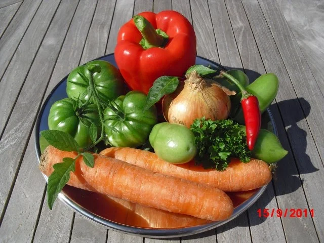 Rezept: Salat aus grünen Tomaten Salat aus grünen Tomaten - Rezept