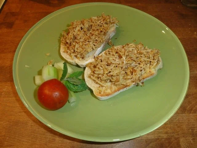 Mandel-Meerrettich-Bruscetta - Rezept